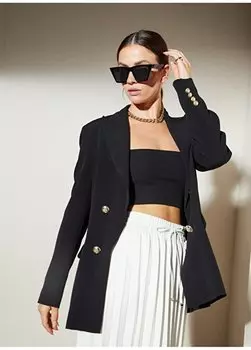 Обычная черная женская куртка BBSP23FBL011 Brooks Brothers, черный