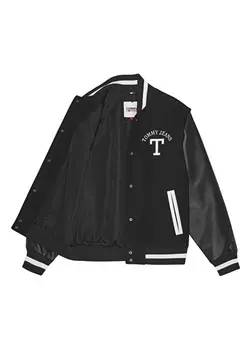 Обычная черная женская куртка Tommy Jeans