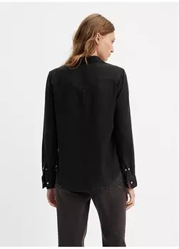 Обычная черная женская рубашка с рубашечным воротником ICONIC WESTERN DARK AGES Levis, черный