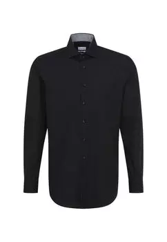 Обычная деловая рубашка Seidensticker, черный