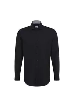 Обычная деловая рубашка Seidensticker, цвет Schwarz (0039)