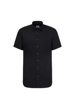 Обычная деловая рубашка Seidensticker, цвет Schwarz (0084)