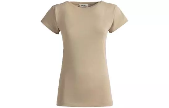 Обычная футболка из органического хлопка BALLY, бежевый