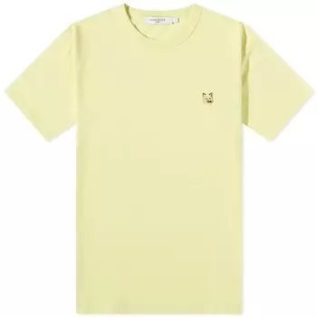 Обычная футболка Maison Kitsune с нашивкой в виде головы лисы в тон