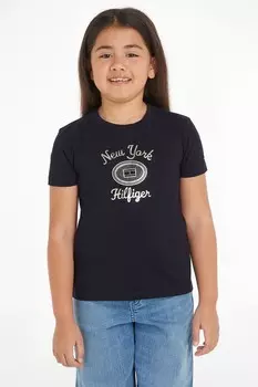 Обычная футболка с фольгой Tommy Hilfiger, синий