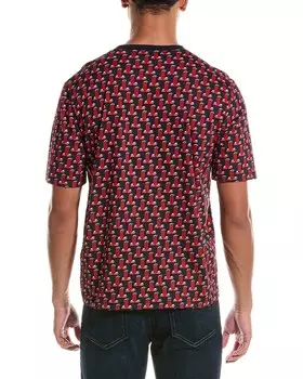 Обычная футболка с принтом LANVIN, синий