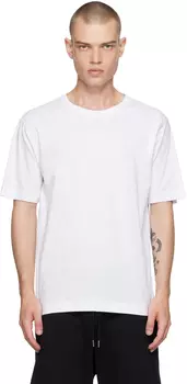 Обычная хлопковая футболка Dries Van Noten, белый