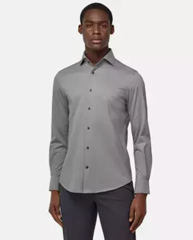 Обычная мужская рубашка Boggi Milano, черный