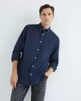 Обычная мужская рубашка из органического хлопка North Sails, темно-синий