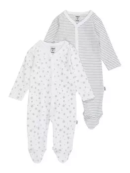 Обычная пижама LILIPUT, пестрый серый/белый