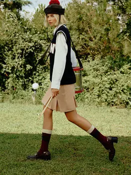 Обычная плиссированная Женская юбка с молнией на талии LCW Casual