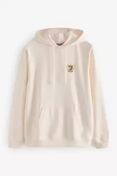 Обычная посадка флага толстовка с капюшоном Tommy Jeans, белый