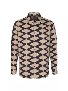 Обычная рубашка с длинным рукавом Studio Seidensticker, коричневый