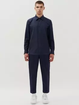 Обычная рубашка с длинным рукавом Studio Seidensticker, синий