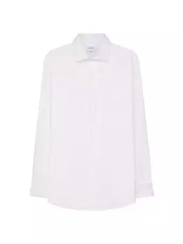 Обычная рубашка-смокинг с длинными рукавами Seidensticker, белый