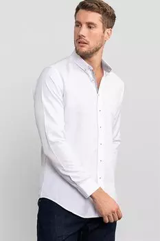 Обычная спортивная мужская белая рубашка Slim Fit TUDORS