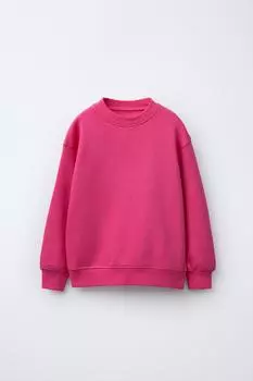 Обычная толстовка ZARA, цвет Fuchsia