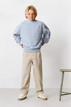 Обычная толстовка ZARA, небесно-синий