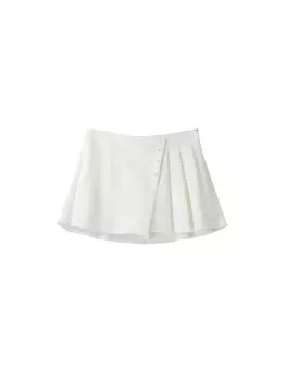 Обычная юбка Bershka, белый