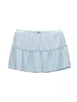 Обычная юбка Pull&Bear, светло-синий