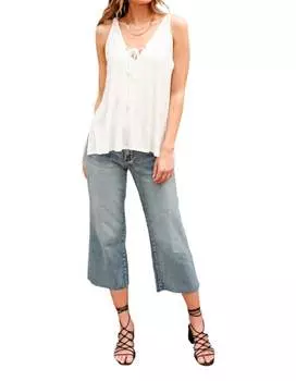 Обычная забавная майка белого цвета CY Fashion