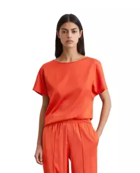 Обычная женская блузка из эластичного атласа и вискозы MARC O'POLO, красный