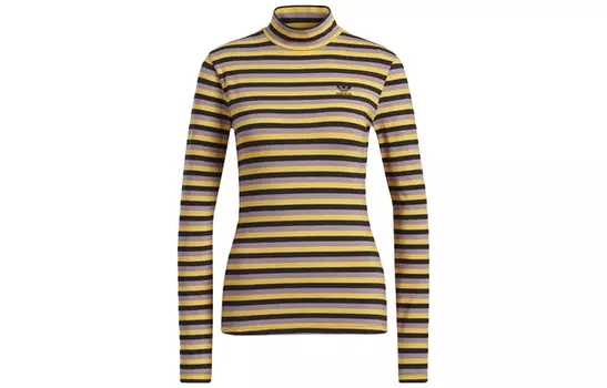 Обычная женская футболка Adidas Originals, черный/желтый/мултиколор
