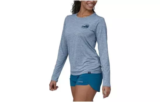 Обычная женская футболка Patagonia, Green/STGN