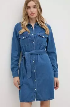 ОБЫЧНОЕ Джинсовое платье Pepe Jeans, синий