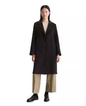 Обычное женское сукно пальто из переработанной смесовой шерсти MARC O'POLO, черный