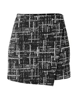 Обычные брюки ABOUT YOU Selma, черный/белый