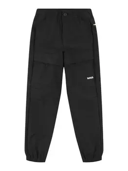 Обычные брюки BOSS Kidswear, черный