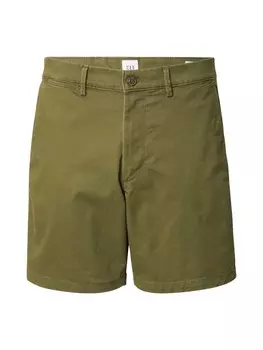 Обычные брюки-чинос GAP ESSENTIAL, оливковый