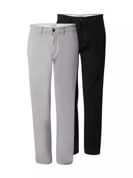Обычные брюки- чинос JACK & JONES JPSTKANE DAVE, цвет Light grey/Black
