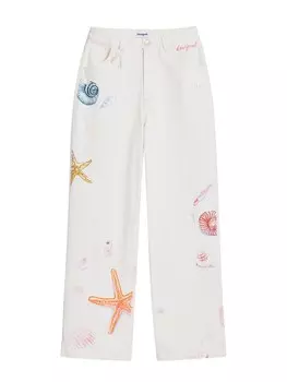 Обычные брюки Desigual, белый