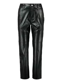 Обычные брюки Hailys Croco, черный