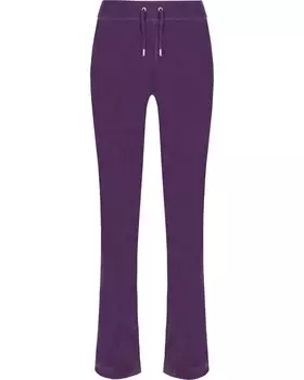 Обычные брюки Juicy Couture Del Ray, темно фиолетовый