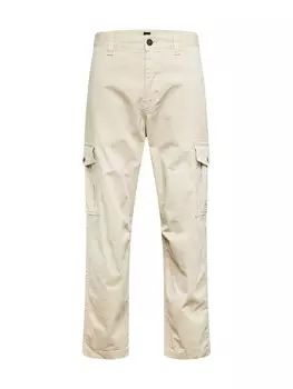 Обычные брюки-карго BOSS Orange Sisla-5, экрю