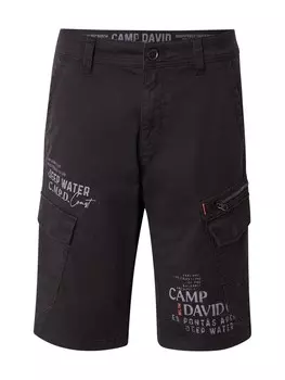 Обычные брюки-карго CAMP DAVID, черный