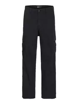Обычные брюки-карго JACK & JONES, черный