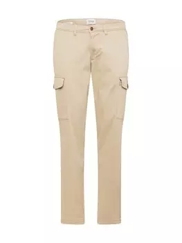 Обычные брюки- карго JACK & JONES OLLIE BOWIE, темно-бежевый