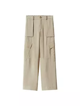 Обычные брюки-карго Mango BROWNIE, камень