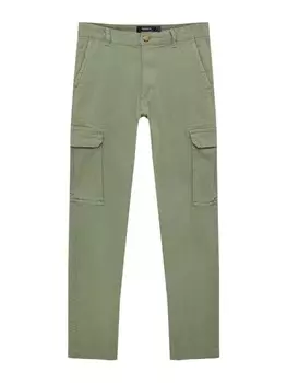 Обычные брюки- карго Pull&Bear, хаки