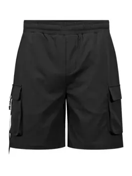 Обычные брюки-карго SikSilk, черный