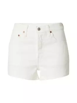 Обычные брюки LEVI'S 501, цвет White denim