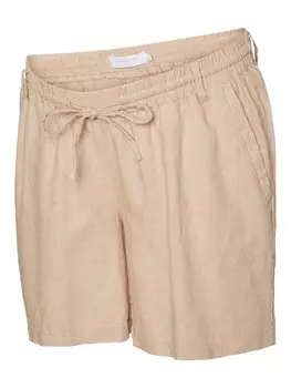Обычные брюки MAMALICIOUS Beach, бежевый