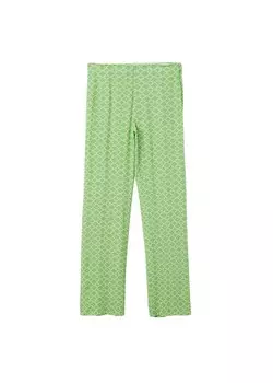 Обычные брюки MANGO, пастельно-зеленый