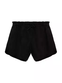 Обычные брюки MANGO Washy, черный