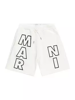 Обычные брюки Marni, белый
