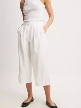 Обычные брюки NA-KD, белый